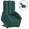 Sillón eléctrico reclinable elevable de tela verde oscuro 2