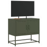 Mueble para TV de acero verde oliva 68.5x39x60.5 cm 4