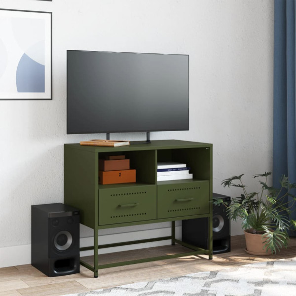 Móvel de TV 68x39x60.5 cm aço verde azeitona M 3