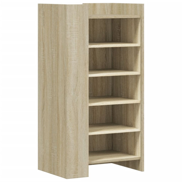 Mueble zapatero madera ingeniería roble Sonoma 52x37.5x100 cm M 2