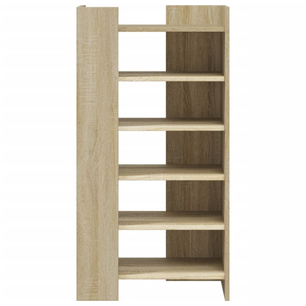 Mueble zapatero madera ingeniería roble Sonoma 52x37.5x100 cm M 4