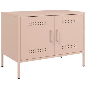Mueble de TV acero rosa 68x39x50.5 cm H