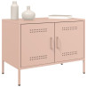 Mueble de TV acero rosa 68x39x50.5 cm 4
