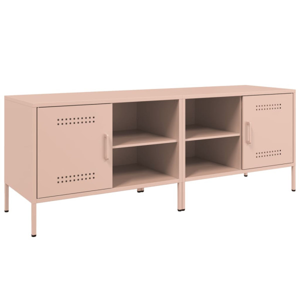 Móveis de TV 2 pcs 68x39x50.5 cm aço rosa M 2
