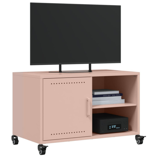 Mueble para TV acero laminado en frío rosa 68x39x43.5 cm M 4