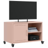 Mueble para TV acero laminado en frío rosa 68x39x43.5 cm 4