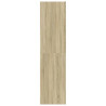 Armario de madera de ingeniería roble Sonoma 80x50x200 cm 5