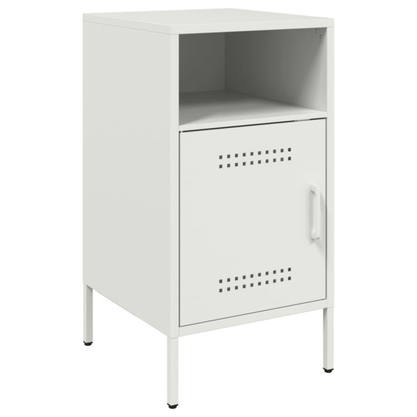 Mesa de cabeceira 36x39x68 cm aço branco M 2