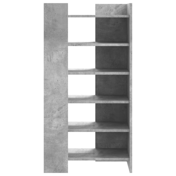 Mueble zapatero madera ingeniería gris hormigón 52x37.5x100 cm M 4