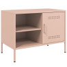 Mueble de TV acero rosa 68x39x50.5 cm 2
