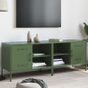 Móveis de TV 2 pcs 68x39x50.5 cm aço verde-azeitona 1