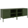 Muebles de TV 2 piezas acero verde oliva 68x39x50.5 cm 2