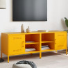 Móveis de TV 2 pcs 68x39x50.5 cm aço amarelo mostarda 1
