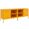 Móveis de TV 2 pcs 68x39x50.5 cm aço amarelo mostarda 2