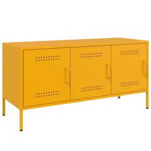 Móvel de TV 100.5x39x50.5 cm aço amarelo mostarda H