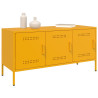 Mueble de TV de acero amarillo mostaza 100.5x39x50.5 cm 4