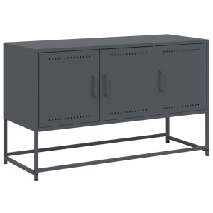 Mueble para TV de acero gris antracita 100.5x39x60.5 cm H