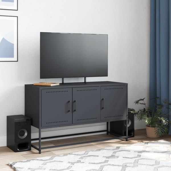 Mueble para TV de acero gris antracita 100.5x39x60.5 cm M 3