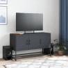 Mueble para TV de acero gris antracita 100.5x39x60.5 cm 3