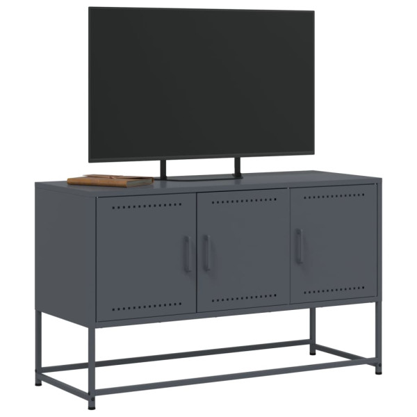 Mueble para TV de acero gris antracita 100.5x39x60.5 cm M 4