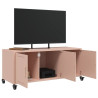 Mueble para TV acero laminado en frío rosa 100.5x39x43.5 cm 4