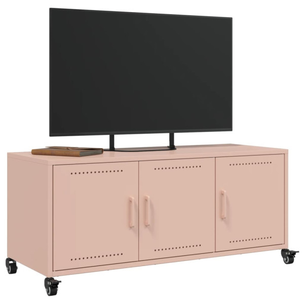 Móvel de TV 100.5x39x43.5 cm aço rosa M 5