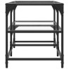 Mesa de centro superficie de vidrio acero 78.5x40x45 cm 5