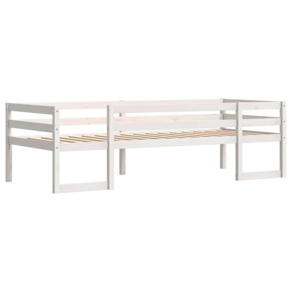 Estructura de cama para niños madera de pino blanco 90x200 cm M 2