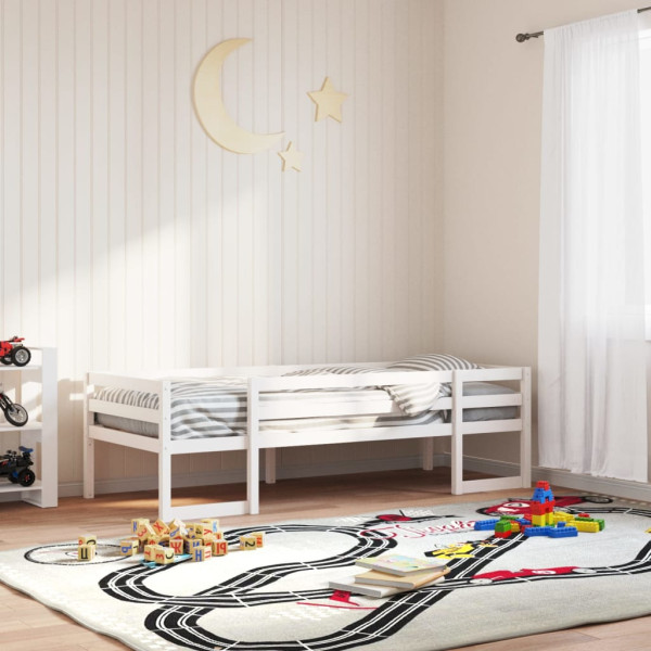 Estructura de cama para niños madera de pino blanco 90x200 cm M 3