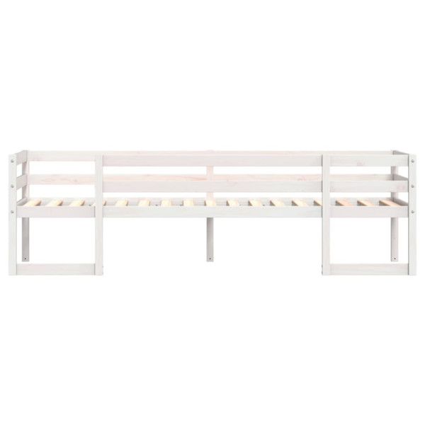 Estructura de cama para niños madera de pino blanco 90x200 cm M 5