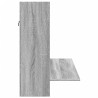 Escritorio de pared madera ingeniería gris Sonoma 105x48x75 cm 5
