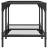 Mesa de centro superficie de vidrio acero 78.5x40x40 cm 5