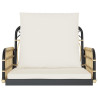 Silla columpio con cojines ratán sintético y acero 63x58x39 cm 4