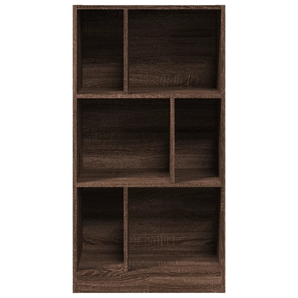 Estantería madera de ingeniería marrón roble 57x28.5x107.5 cm M 4