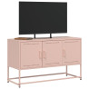Móvel de TV 100.5x39x60.5 cm aço rosa 4