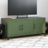 Mueble TV acero laminado en frío verde oliva 100.5x39x43.5 cm 1