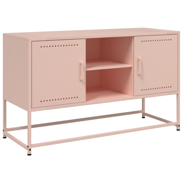 Móvel de TV 100.5x39x60.5 cm aço rosa M 2