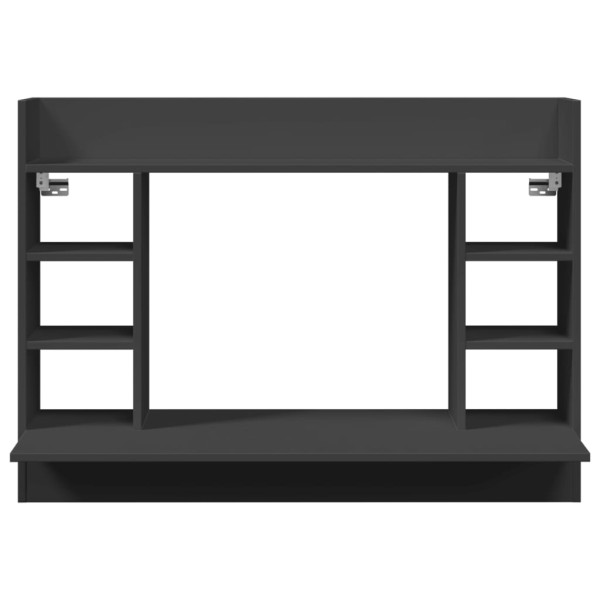 Secretária de parede 105x48x75 cm derivados de madeira preto M 4