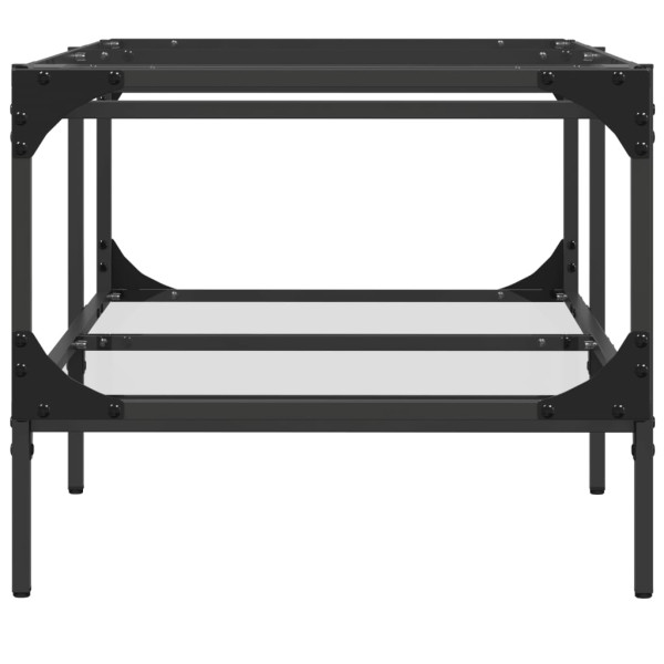 Mesa de centro superficie de vidrio acero 98.5x50x45 cm M 5