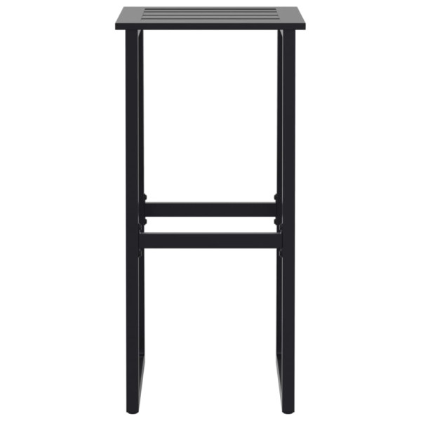 Taburetes de bar 2 unidades acero negro 38x38x80 cm M 5
