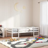 Estructura de cama para niños madera de pino blanco 90x190 cm 3