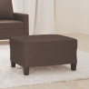Apoio de pés 70x55x41 cm couro artificial castanho 1