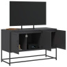 Mueble para TV de acero negro 100.5x39x60.5 cm 5