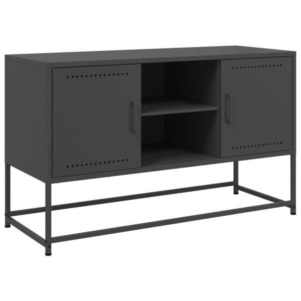Móvel de TV 100.5x39x60.5 cm aço preto M 2