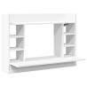 Escritorio de pared madera de ingeniería blanco 105x48x75 cm 2