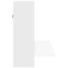 Secretária de parede 105x48x75 cm derivados de madeira branco 5