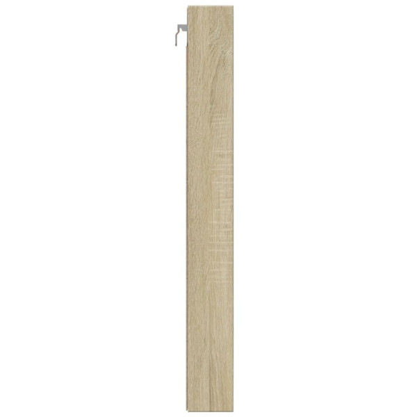 Vitrina de madera de ingeniería roble Sonoma 100x8.5x75 cm M 5