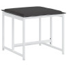 Juego de comedor de jardín 13 pzas con cojines textilene blanco 5