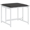 Juego de comedor de jardín 17 pzas con cojines textilene blanco 5