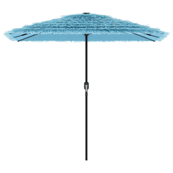 Guarda-sol de jardim com poste de aço 248x248x248 cm azul M 4